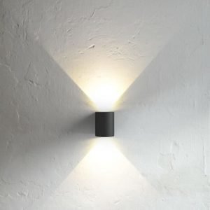 LED-seinävalaisin Canto 90x100x105 mm ylös/alas musta