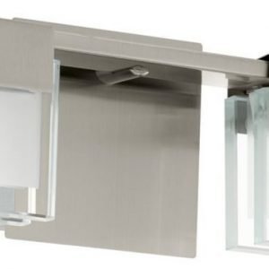 LED-seinävalaisin Clap 1 2-osainen harjattu teräs valkoinen/kirkas