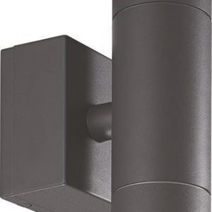 LED seinävalaisin Eklof 2x6W tummanharmaa IP54