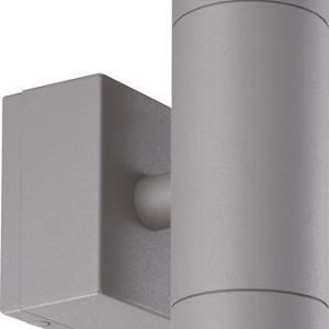 LED seinävalaisin Eklof 2x8W hopeinen IP54