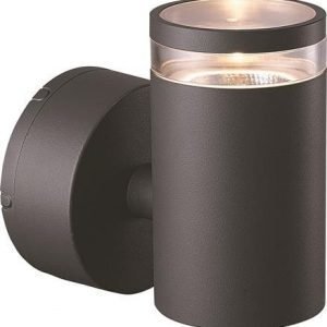 LED seinävalaisin Eklof I 10W IP54 tummanharmaa