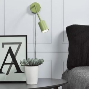 LED-seinävalaisin Explore Flex Ø55x240 mm vihreä