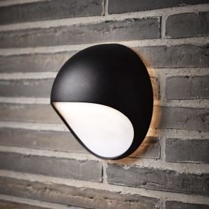 LED-seinävalaisin Fuel 202x115x202 mm musta