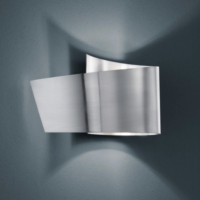 LED-seinävalaisin H2O 2822 200x95x120 mm IP44 harjattu teräs