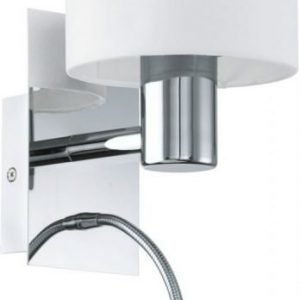 LED-seinävalaisin Halva 150x380 mm 2-osainen kromi/valkoinen