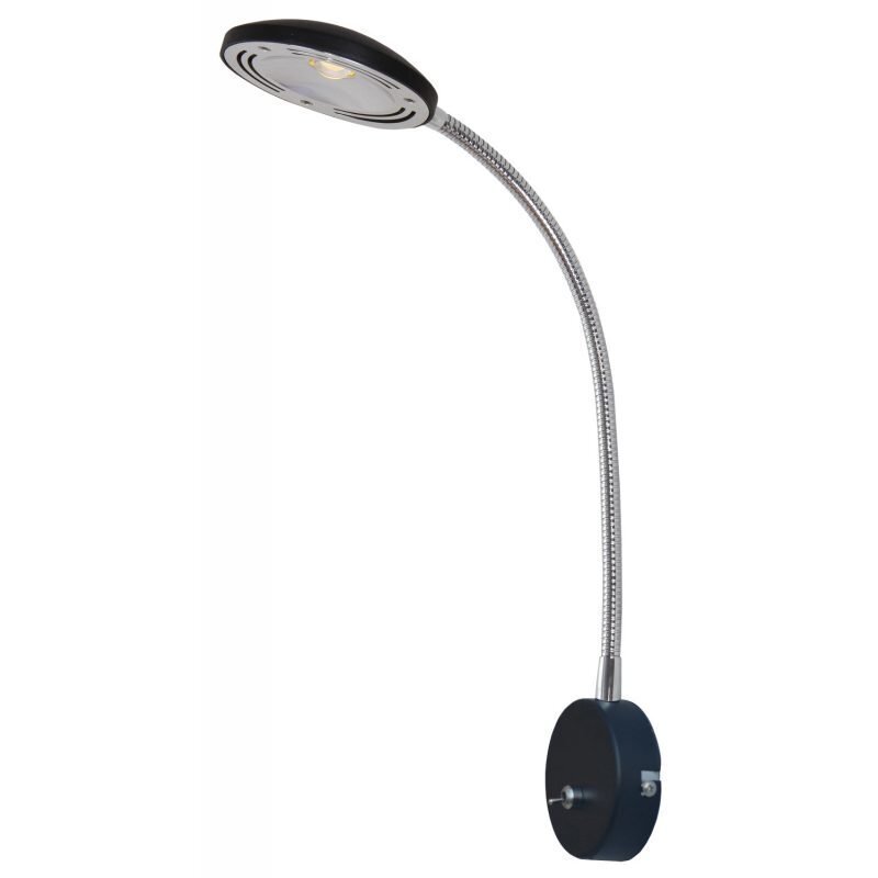 LED-seinävalaisin Hero 100x420x430 mm musta/kromi