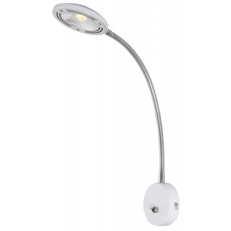 LED-seinävalaisin Hero 100x420x430 mm valkoinen/kromi