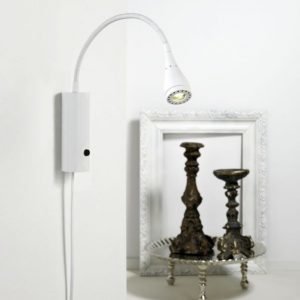 LED-seinävalaisin Mento Ø 35x220 mm valkoinen