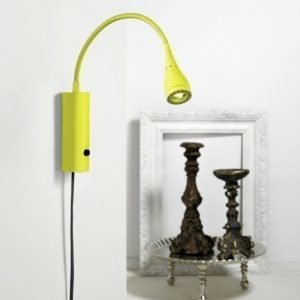 LED-seinävalaisin Mento Ø 35x220 mm vihreä