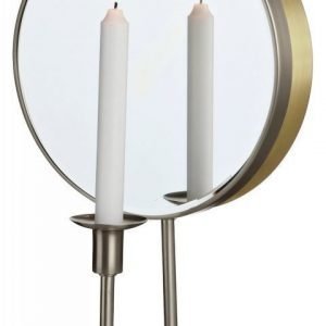 LED-seinävalaisin Mirror 250x155x430 mm kynttiläpidikkeellä teräs