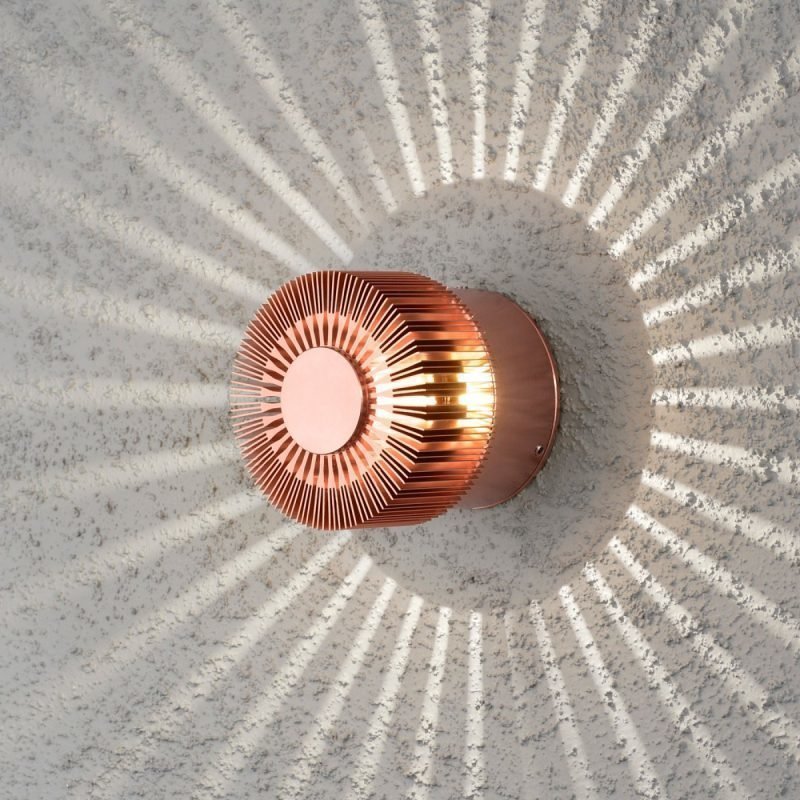 LED-seinävalaisin Monza 7900-900 Ø 90x80 mm kupari