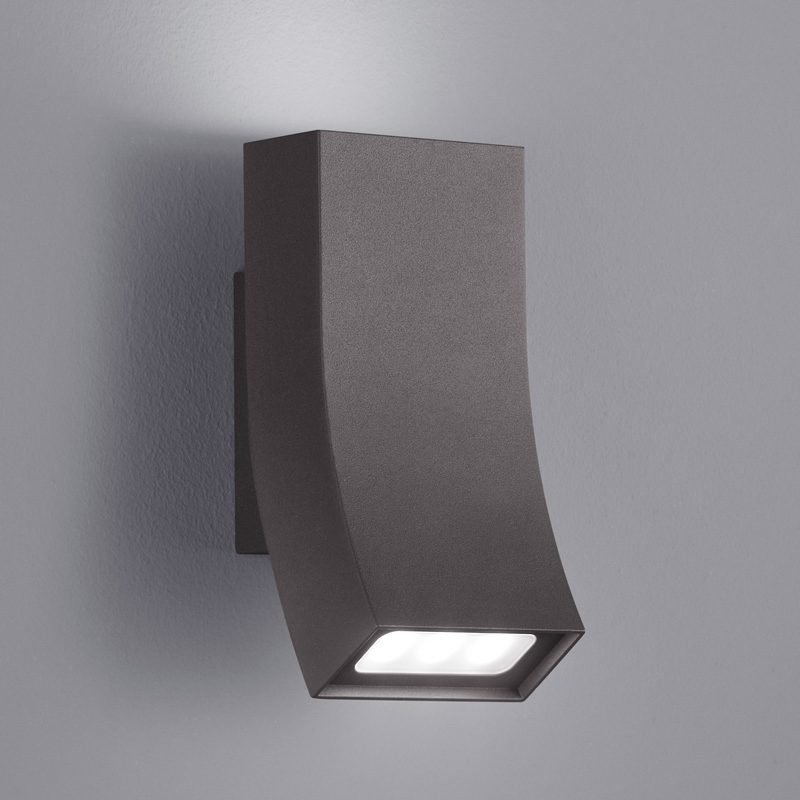 LED-seinävalaisin Oka 80x90x170 mm ylös/alas antrasiitti