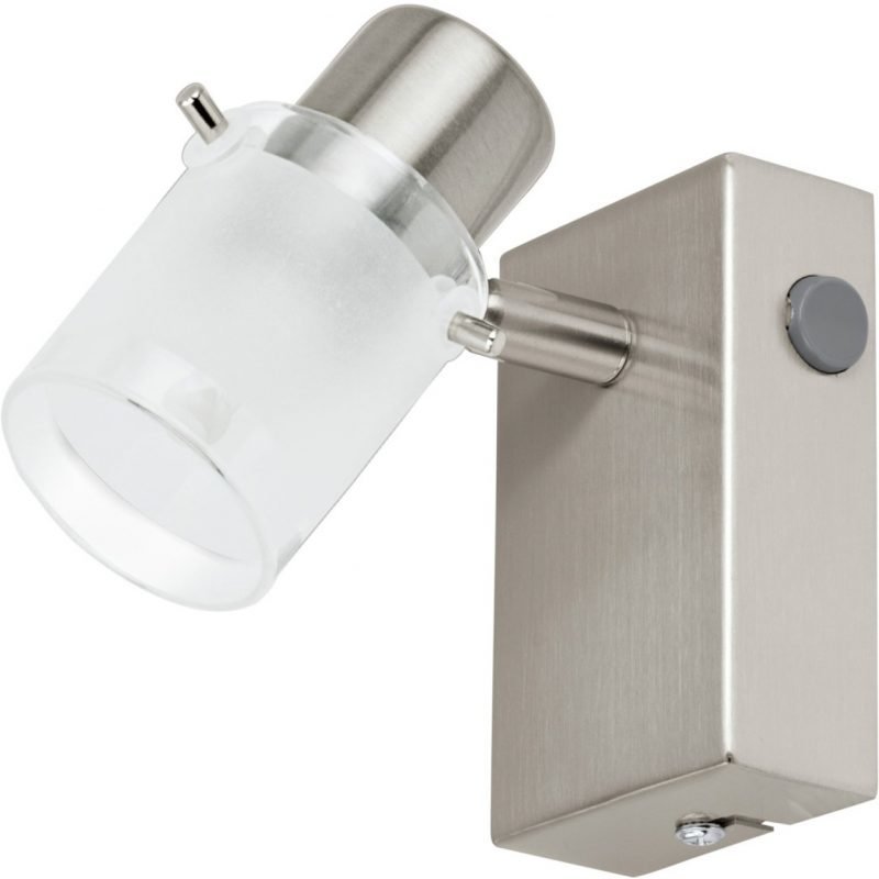 LED-seinävalaisin Orvieto 1 harjattu teräs kirkas/valkoinen