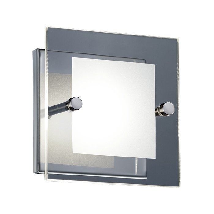 LED-seinävalaisin Piazza 120x120x80 mm kromi