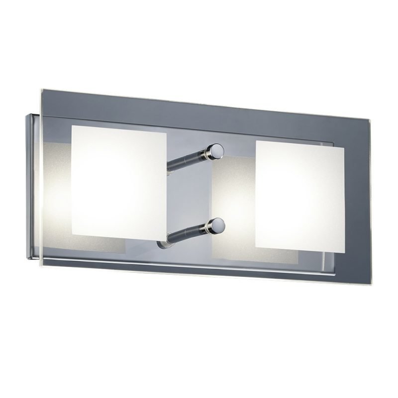 LED-seinävalaisin Piazza 260x120x80 mm kromi