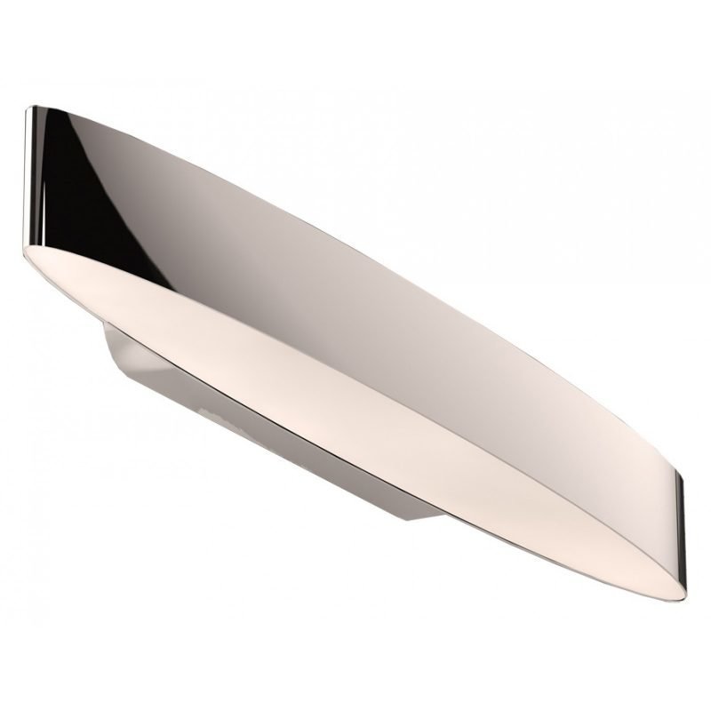 LED-seinävalaisin Prizzi IP44 500x82x50 mm kromi/valkoinen