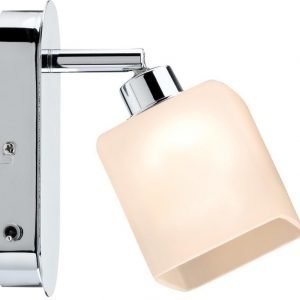 LED-seinävalaisin QuadLed 65x160x105 mm kromi/valkoinen