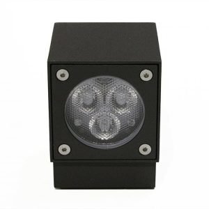 LED seinävalaisin STYLE SQUARE IP54 3W grafiitti 4000K
