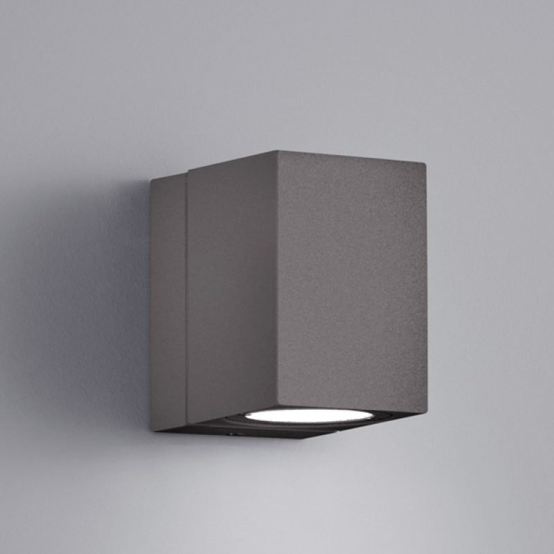 LED-seinävalaisin Tiber 70x100x100 mm suunnattava antrasiitti