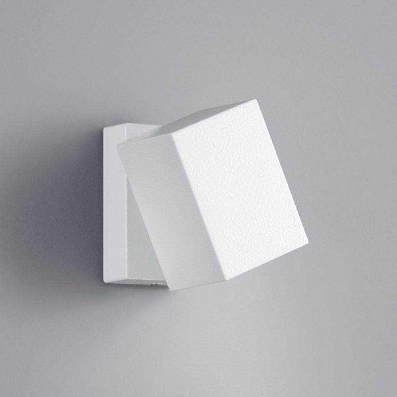 LED-seinävalaisin Tiber 70x100x100 mm suunnattava valkoinen