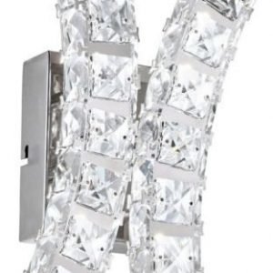 LED-seinävalaisin Toneria kromi kristalli