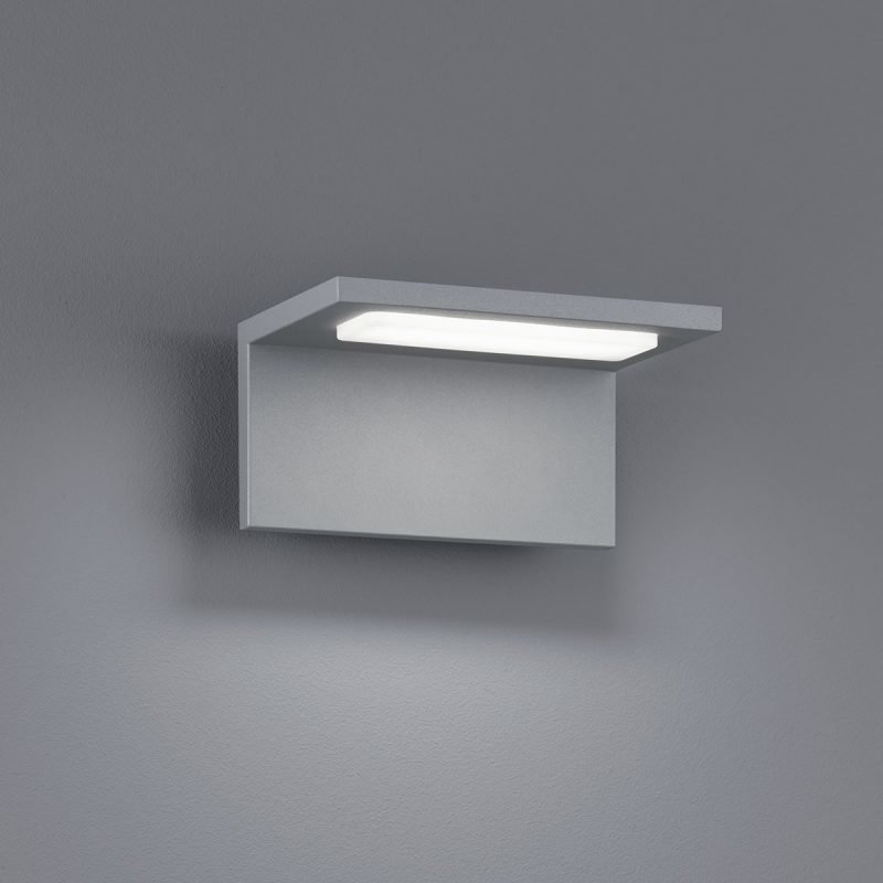 LED-seinävalaisin Trave 170x130x85 mm titaani