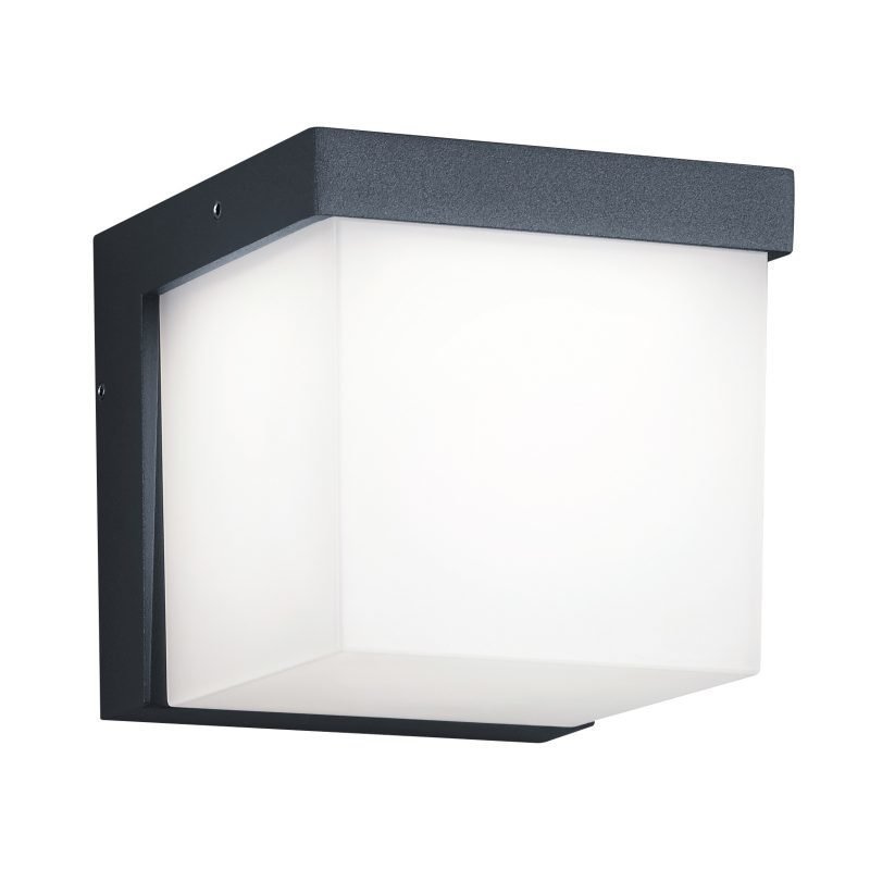 LED-seinävalaisin Yangtze 117x139x117 mm antrasiitti