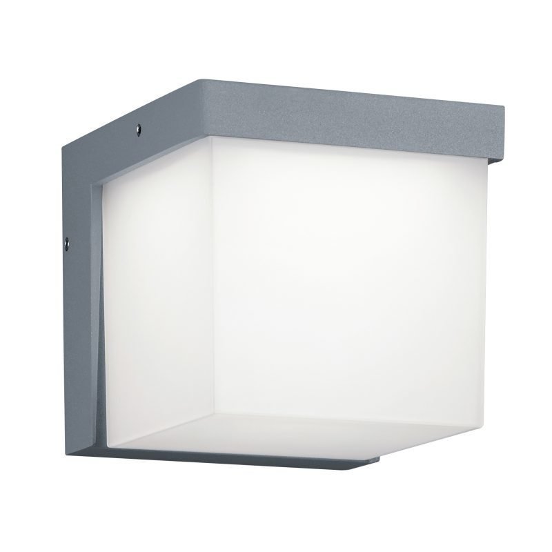 LED-seinävalaisin Yangtze 117x139x117 mm titaani