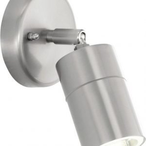 LED-ulkoseinävalaisin Stockholm 1 Ø 65 mm teräs/kirkas