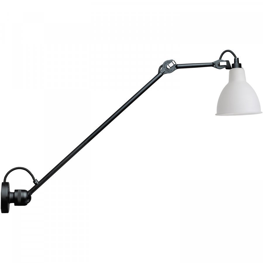 La Lampe Gras N°304 Seinävalaisin L60 Musta / Huurrettu Lasi