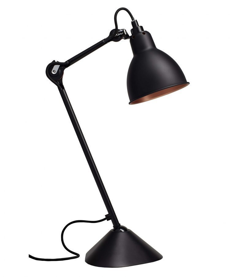 Lampe Gras 205 Pöytävalaisin Musta / Musta / Kupari