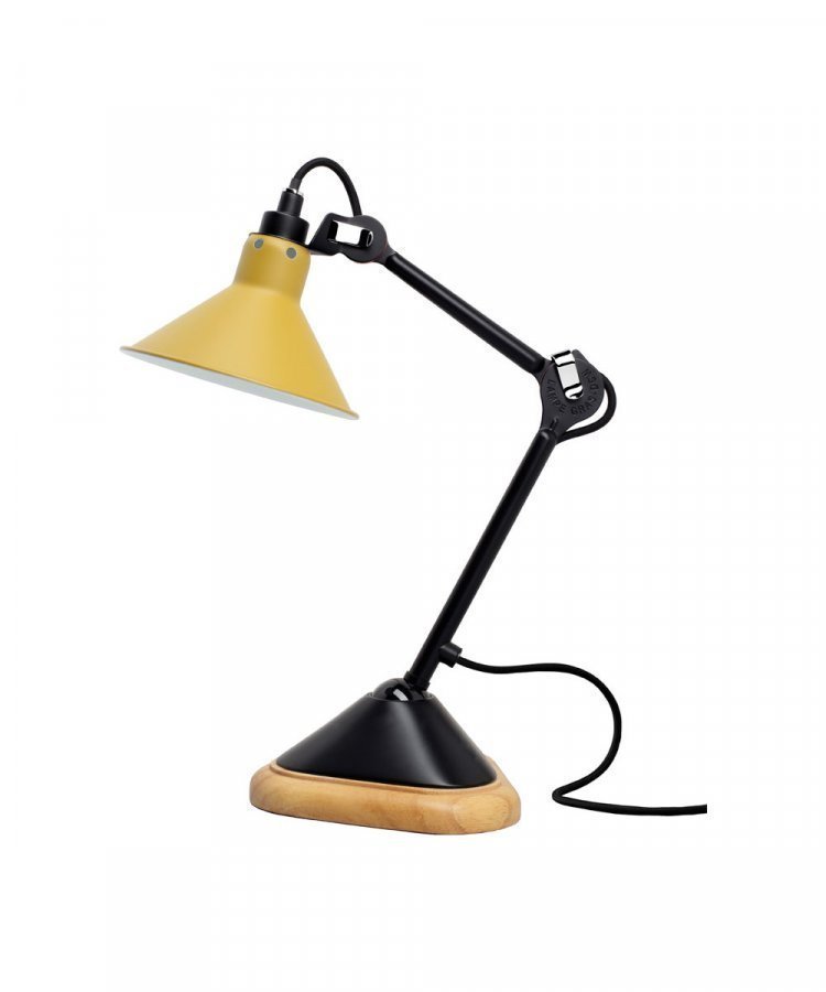 Lampe Gras 207 Pöytävalaisin Musta / Keltainen