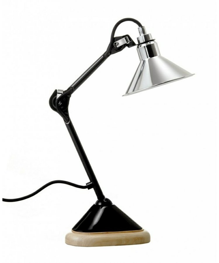 Lampe Gras 207 Pöytävalaisin Musta / Kromi