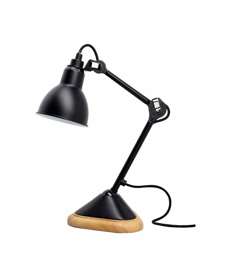 Lampe Gras 207 Round Pöytävalaisin Musta