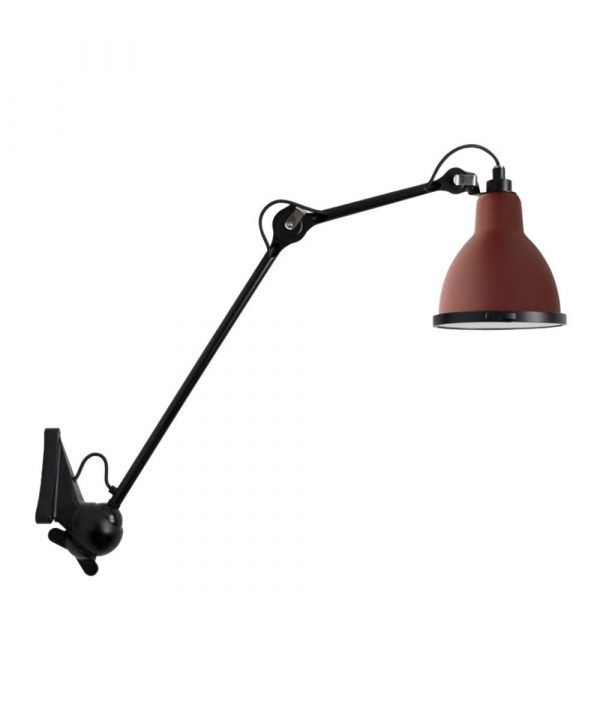 Lampe Gras 222 Xl Outdoor Seinävalaisin Musta / Punainen