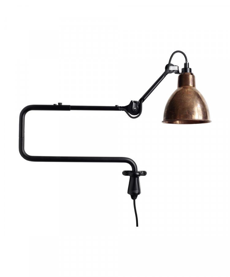 Lampe Gras 303 Seinävalaisin Musta / Raaka Kupari