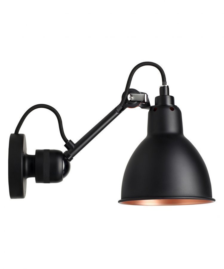 Lampe Gras 304 Seinävalaisin Musta / Musta / Kupari