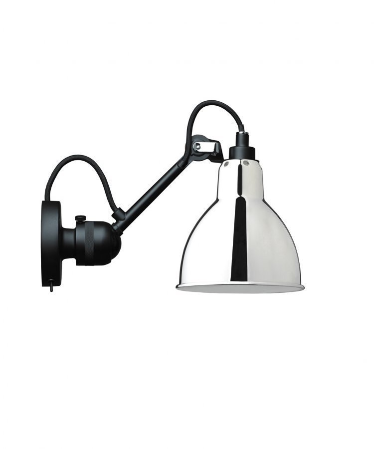 Lampe Gras 304sw Seinävalaisin Musta / Kromi