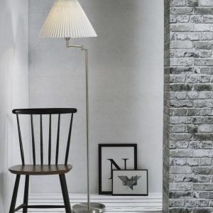 Lattiavalaisin Break Ø 440x1580 mm valkoinen/harjattu teräs