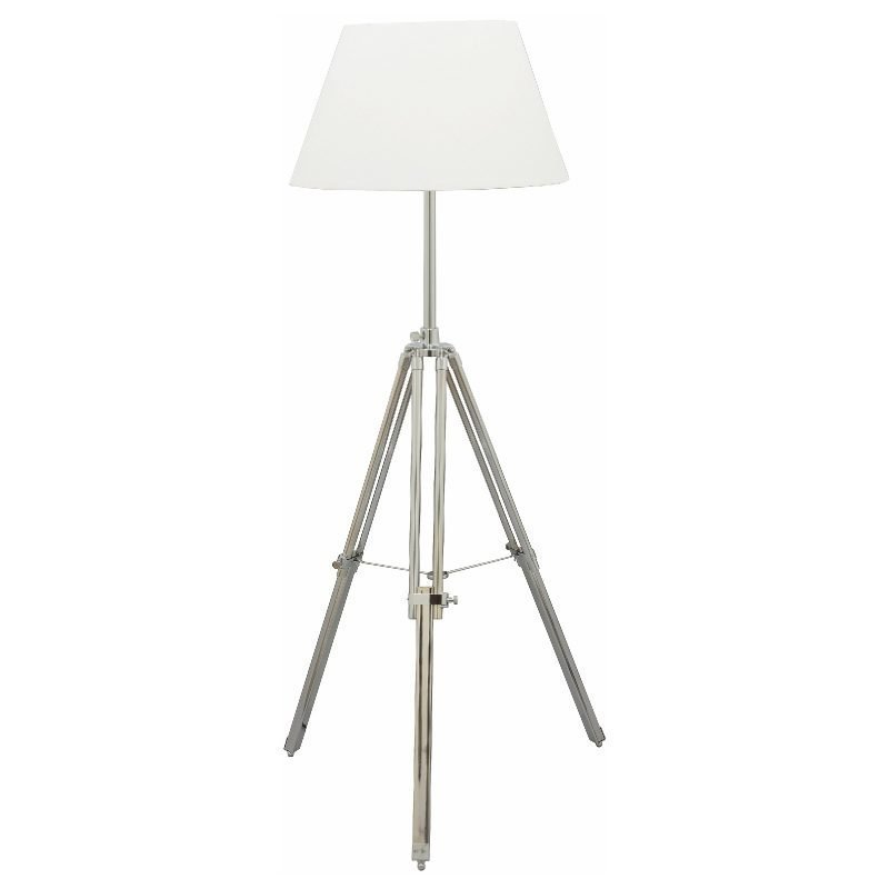 Lattiavalaisin Karolin Ø 500x1450 mm kromi/valkoinen