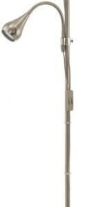 Lattiavalaisin Spello 2 Ø 185x1760 mm lukuvalolla harjattu teräs/valkoinen