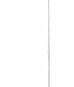 Lattiavalaisin Viktor Ø 300x1350 mm mattakromi