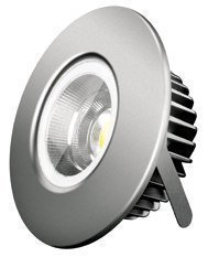 Led-kohdevalaisin Venus 10W 50° AL CL 3000K IP44 harmaa muuntajalla