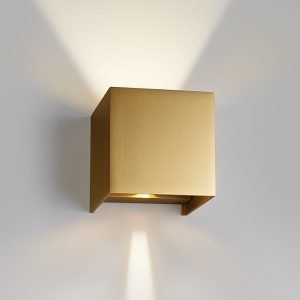 Light-Point Box Up / Down Seinävalaisin Kulta