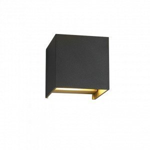 Light-Point Box Up / Down Seinävalaisin Musta / Kulta