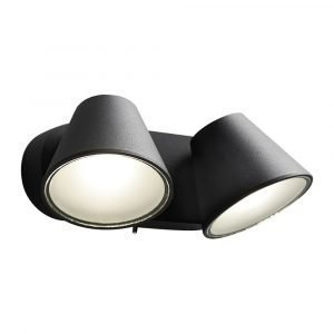 Light-Point Cup 2 Wall Lamp 2x4w Led 230v Black Seinävalaisin