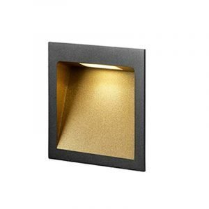 Light-Point Deli 2 Seinävalaisin Musta / Kulta