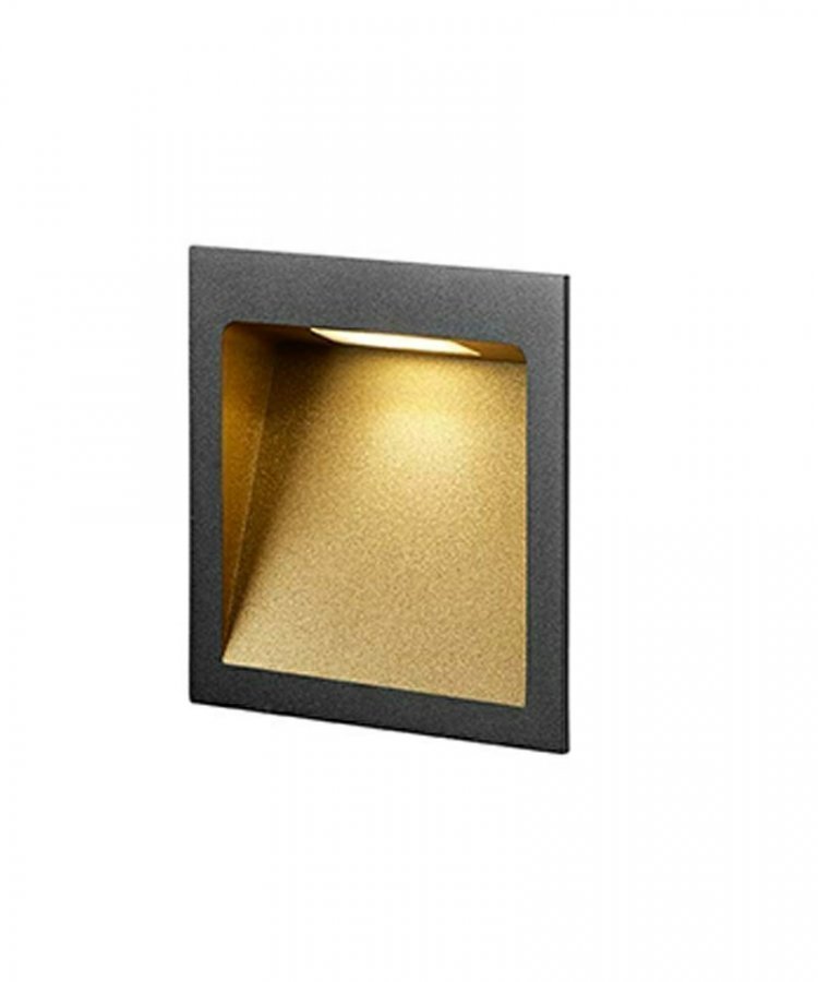 Light-Point Deli 2 Seinävalaisin Musta / Kulta