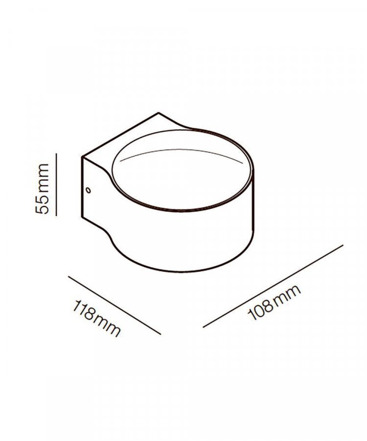Light-Point Orbit Led Seinävalaisin Musta