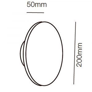 Light-Point Soho W2 Led Seinävalaisin Ø20 Musta